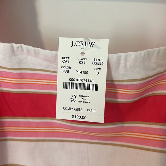 JCrew Factory NWT squareneck midi dress, size 6 - Picture 4 of 5